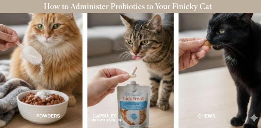 How to Administer Probiotics to Your Finicky Cat