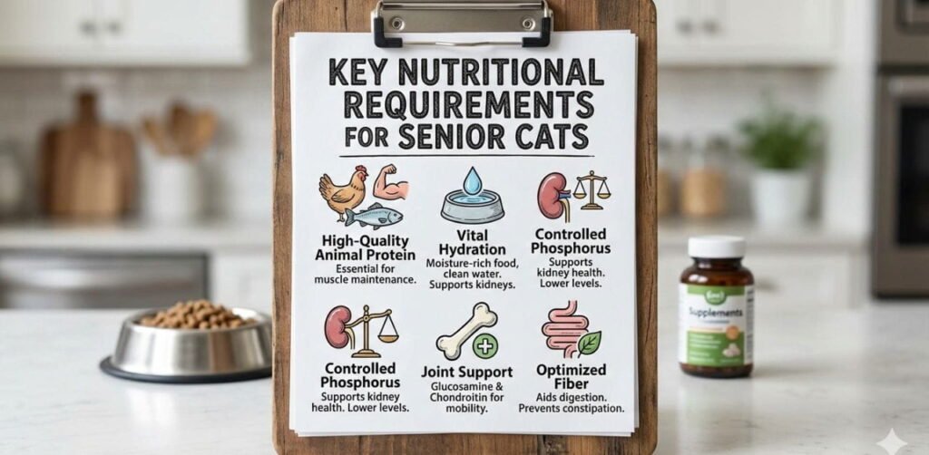 Key Nutritional Requirements for Senior Cats