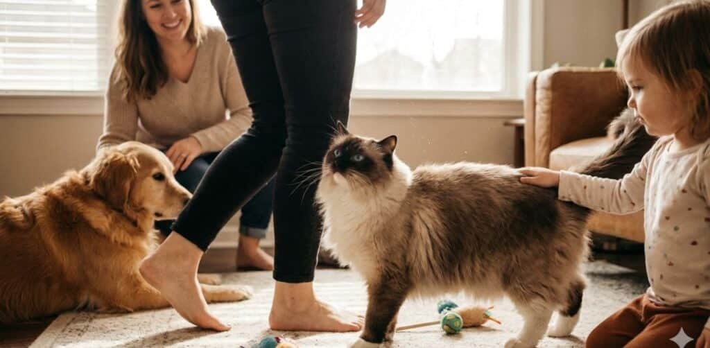 Personality Living with a Puppy-Cat

